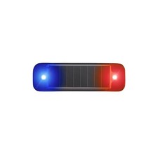 Emergency Strobe Light Strip Ultra Mini Solar Warning Blue Lightred Light