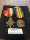 WW1 Pair 14-15 Star And Victory Medal Ayrshire Yeomanry