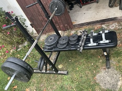 Hantelbank Dip Fitnessbank Anfänger Hantel- Gewichteset HAMMER & InterSport