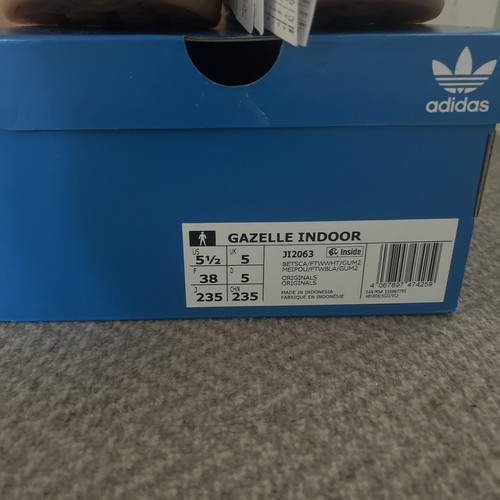 WOW Adidas Gazelle Red Trainers Size 5 Brand New - Picture 5 of 5