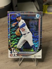 2025 Bowman Chrome Mookie Betts #26 Pulsar Refractor /399 Dodgers Baseball