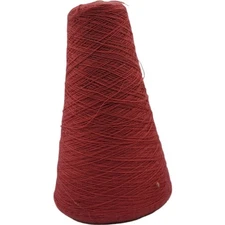 Vintage National Spinning Co. 1/27 Red Persian Wine Creslan Acrylic Yarn Cone