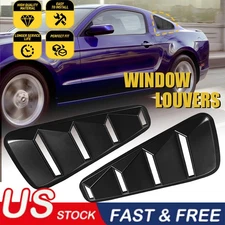 1/4 Quarter Side Window Louver Cover Fit For 2005-2014 Ford Mustang GT