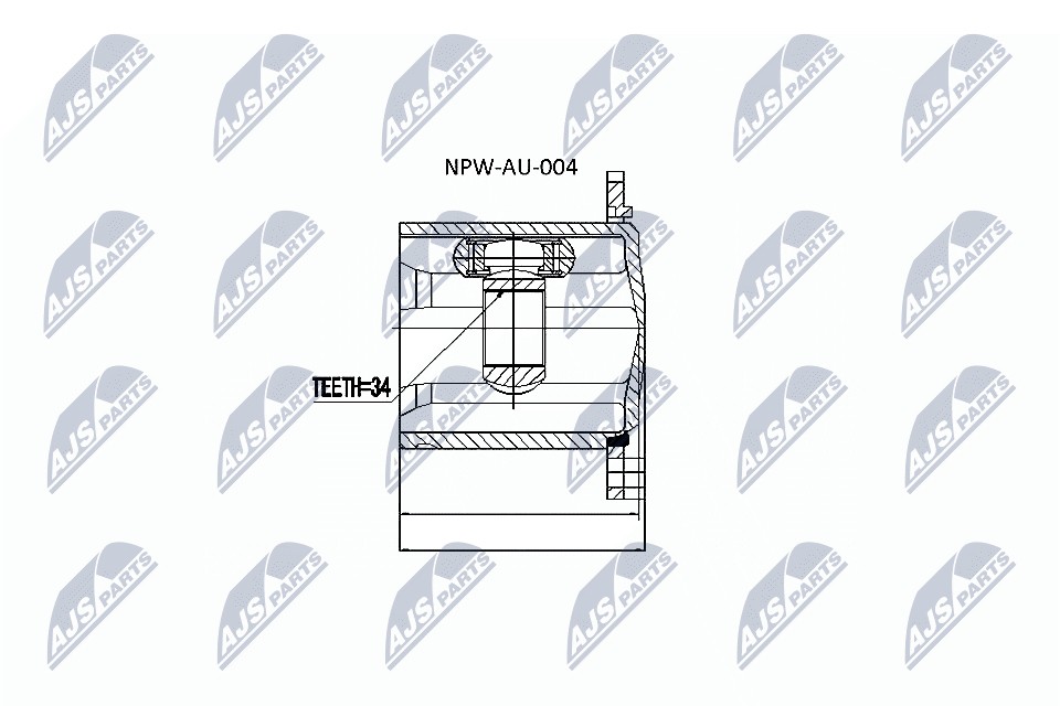 Original NTY Joint Set Drive Shaft NPW-AU-004 For Audi VW - Image 15