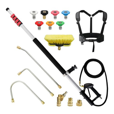 #ad 24 FT Telescoping Pressure Washer Wand with Pressure Washer Extension WandBr... $181.76