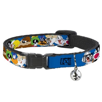 Looney Tunes Cat Collar, Breakaway Collar with Bell, Looney Tunes Seven Characte
