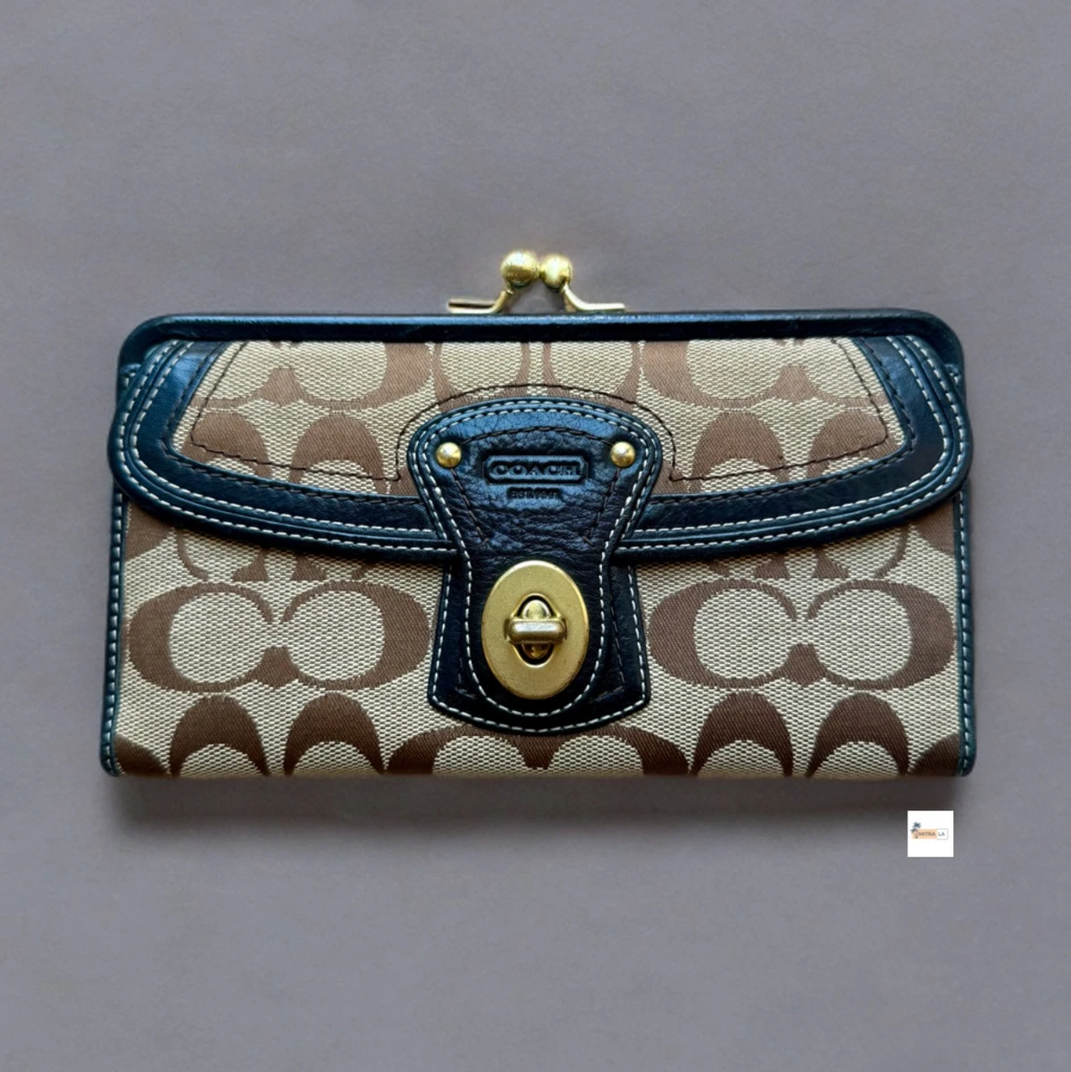 Coach Turnlock Wallet for sale | eBay