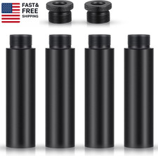 4 Pieces Mic Stand Extension Tube 5/8 Inch Microphone Extension Pipe Aluminium