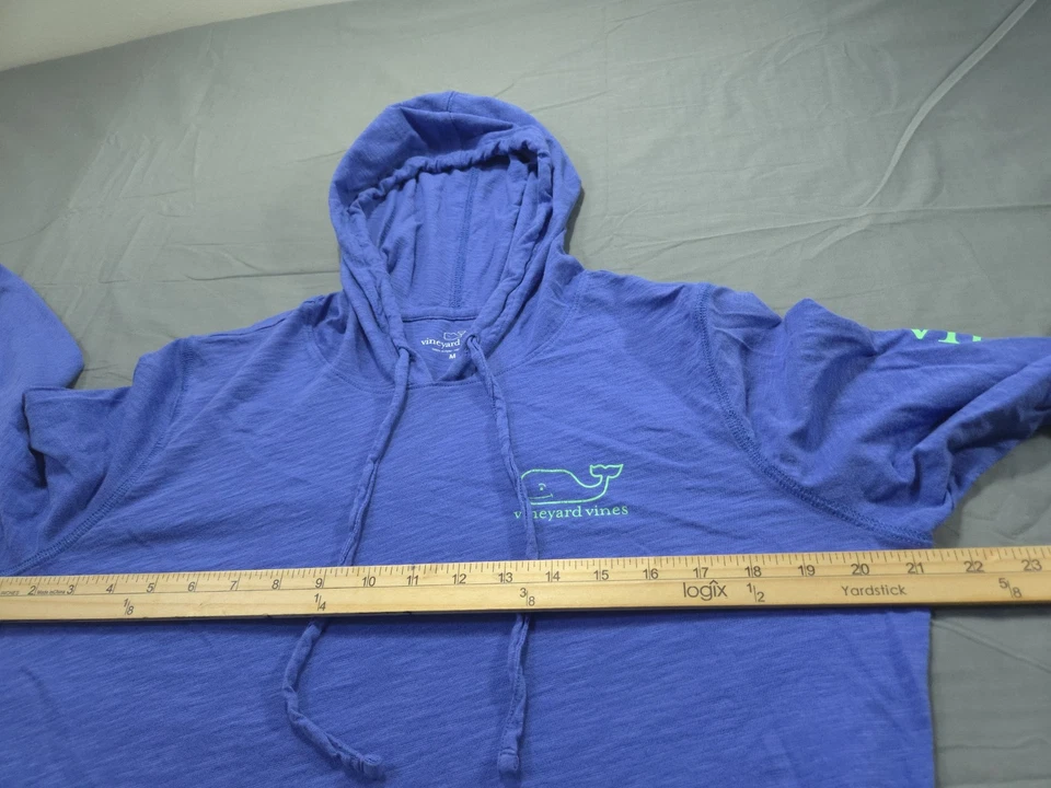 Camisa Vineyard Vines para mujer azul mediana con capucha cola de ballena ligera Foto 3 de 4