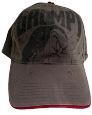 Disney Grumpy Adult Baseball Cap Hat Gray Crown with Red Brim, Gray/Red
