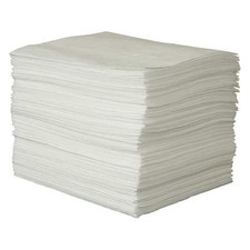 Oil Absorbent Sorbent Pads Polypropylene 15x19 Inch 100 Pack Spill CleanupXL