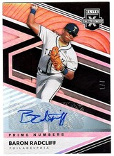 Baron Radcliff 2020 Panini Elite Extra Edition Prime Numbers C AUTO 1/7