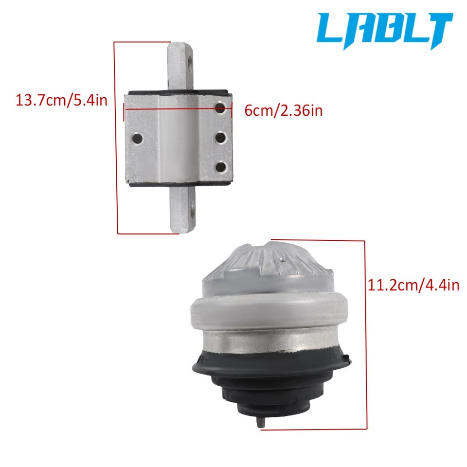 Juego de montaje de motor y transmisión LABLT 3x para Mercedes-Benz S320 2001-2006 Foto 3 de 4