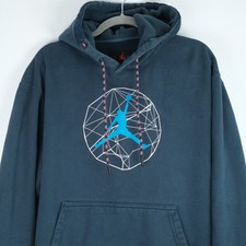 Nike Air Jordan Essentials Mountainside Size Large Navy Hoodie Jumpman