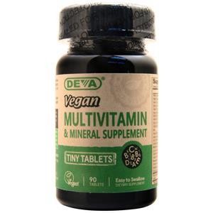 Deva Nutrition Vegan Multivitamin & Mineral Supplement - Tiny Tablets  90 tabs