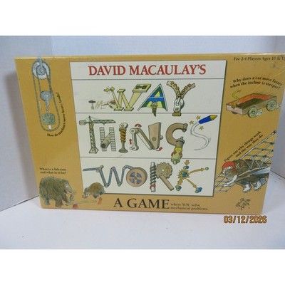 David Macaulay The Way Things Work Board Game STEM Science Educational 1994