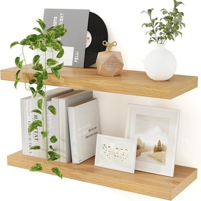 Wandregal, Wandboard 2er Set, 60cm Schweberegal aus MDF Holz, Extra Breit 23,...
