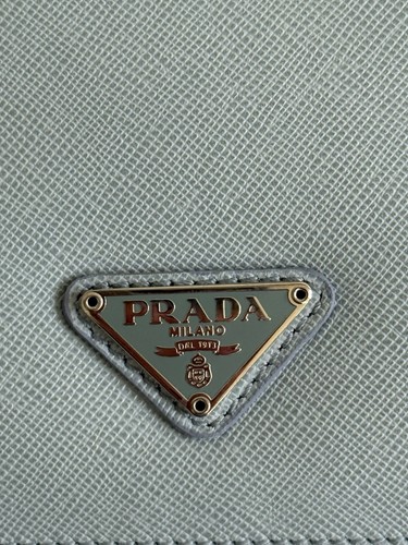 NIB Prada Lago Teal/Green Saffiano Travel Case 2ARD64 - Picture 4 of 13