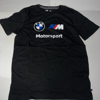 Puma BMW Motorsport Essential Logo Men's T Shirt Black Sz S $40 NEW