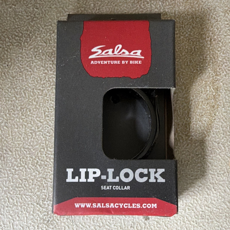 Salsa Lip-Lock Seatpost Clamp 35.0mm Aluminum Black Universal ST6150