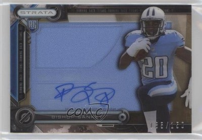 2014 Topps Strata Clear Cut Rookie Relics Bronze /150 Bishop Sankey Auto RC 1k5