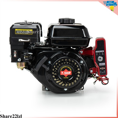 #ad #ad Electric Start 212cc 4 Stroke 7.5 HP Horizontal Engine Go Kart Gas Engine Motor $130.79