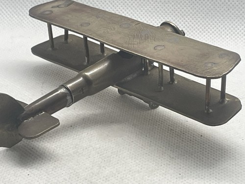 Grabenkunst Bi-Plane Messing 1.WK - Bild 9 von 11
