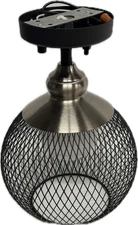 Gustafson Lighting GSD5616  12V LED  10" Dinette Light Black & Satin Nickel