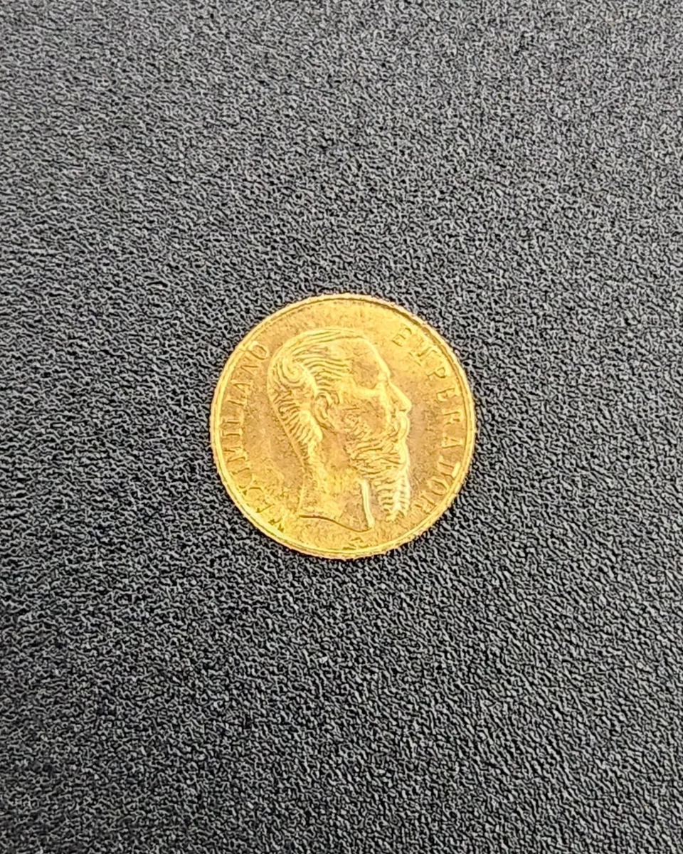 Gold Ungraded Mexican Empire of Maximilian Coins (1864-1867) for