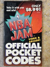 NBA JAM Official Pocket Codes Strategy Guide Book BradyGames - Nintendo SNES
