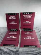 2003 Jeep Wrangler Set  Diagnostic Manuals Bo...