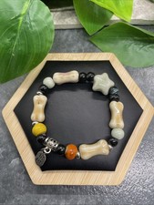 Handmade Ceramic Bead Beaded Stackable 6 Plus Stretch Bracelet New B315