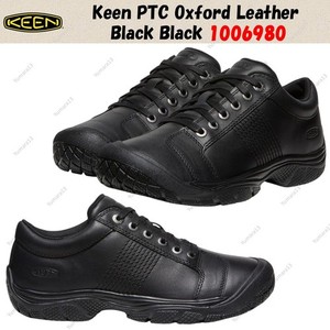 Scarpe Oxford Keen Utility PTC Chef Lavoro Pelle Nera Stringate Uomo