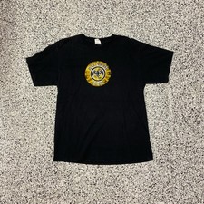 Vintage Bacardi Gold Rum Tshirt Promo Size L Black Alcohol Promo