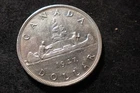 1947 AU Maple Leaf Nice Grade Canada Silver Dollar Nice Coin NJX