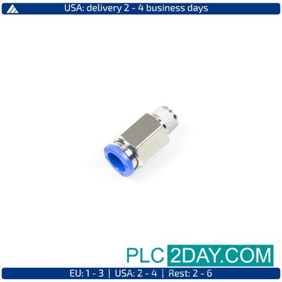 FESTO QS-B-1/8-8-20 130916 Push-in Bulkhead Connector | ID3000 | PLC2DAY New ...