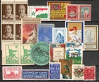 LE537 Interesting lot ww propaganda poster stamps