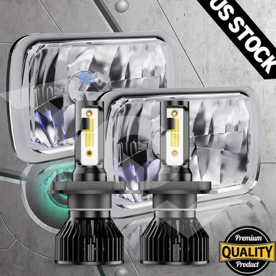 For 1983-1988 Ford Ranger Pair 5x7'' 7x6 LED Headlights Sealed Hi/Lo Beam