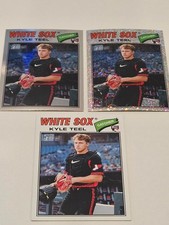 Kyle Teel '26 Heritage Lot (3)- Chrome Refractor, Silver Sparkle, Base #182
