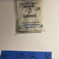 2x Genuine Ford OEM Support Bar Nut N620482-S427 Hex Flange Lock New Set