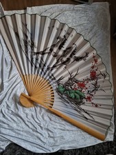 Large Chinese  Fan Wall Hanging
