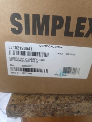 Simplex Key Over Ride Lock