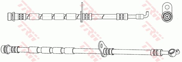 Flexible de frein arrière TRW PHD1145 en caoutchouc renforcé pour berline