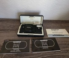 OLYMPUS XA 35mm FILM CAMERA w/ A11 FLASH CASE MANUALS SLR F. ZUIKO 1:2.8 LENS