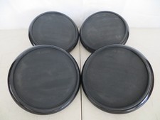 Set of 4 Alesis 8  Mesh Drum Pads 3 Toms  1 Dual Sensor Snare w/L Frame Mounts