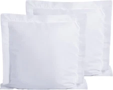 Microfiber European Pillow Shams Set of 2, Fade, Wrinkle and Shrinkage Resistant