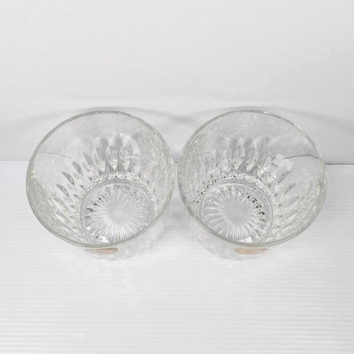 Princess House Royal Highlights Old Fashioned 24% Lead Crystal Tumblers 867 Pair