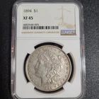 1894 P MORGAN DOLLAR NGC XF45