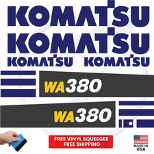 Fits Komatsu WA380 Main Decals Wheel Loader Stickers – Free Shipping - 3M Vinyl