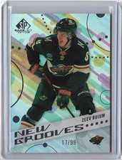2025-26 UD SP GAME USED NEW GROOVES RAINBOW PARALLEL /99 ZEEV BUIUM #NG-21 WILD